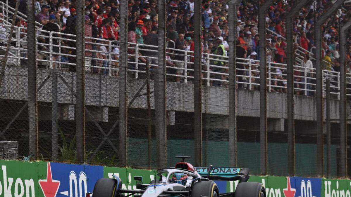 George Russell ganó el Gran Premio de Brasil. Foto: Reuters.