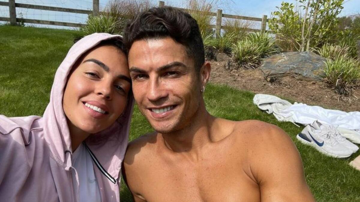 Georgina Rodríguez y Cristiano Ronaldo. Foto: Instagram/georginagio