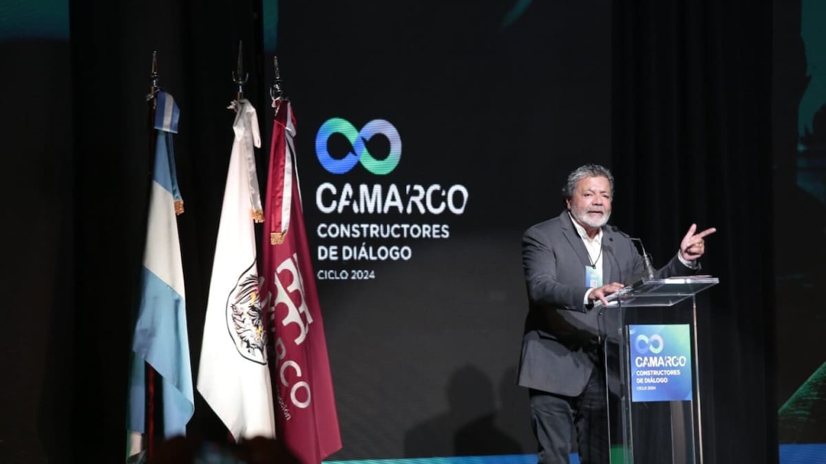 Gerardo Martínez, titular de UOCRA, disertó en la Convención Anual de CAMARCO