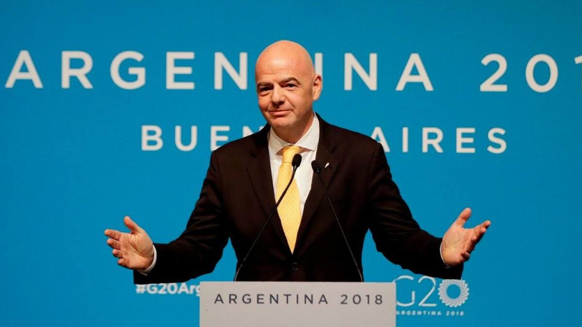 Gianni Infantino, presidente de FIFA, en la Cumbre del G20