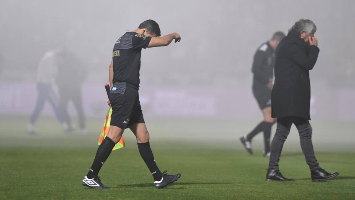 Gimnasia vs. Boca, suspendido. Foto: Télam.