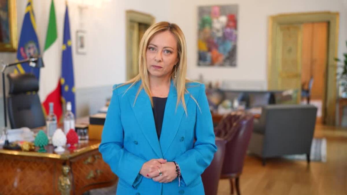 Giorgia Meloni, primera ministra de Italia. Foto: Reuters.