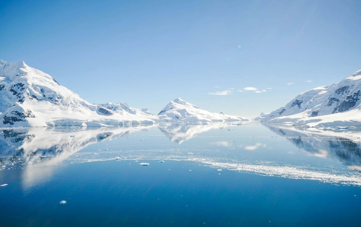 Glaciares e la Antártida. Foto: Unsplash.