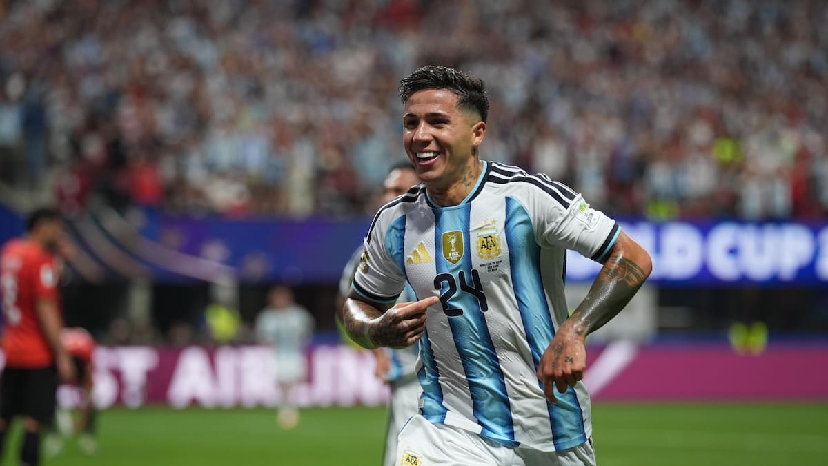 El gol de Enzo Fernández, en la historia de los Mundiales: del desahogo argentino a una marca para la eternidad