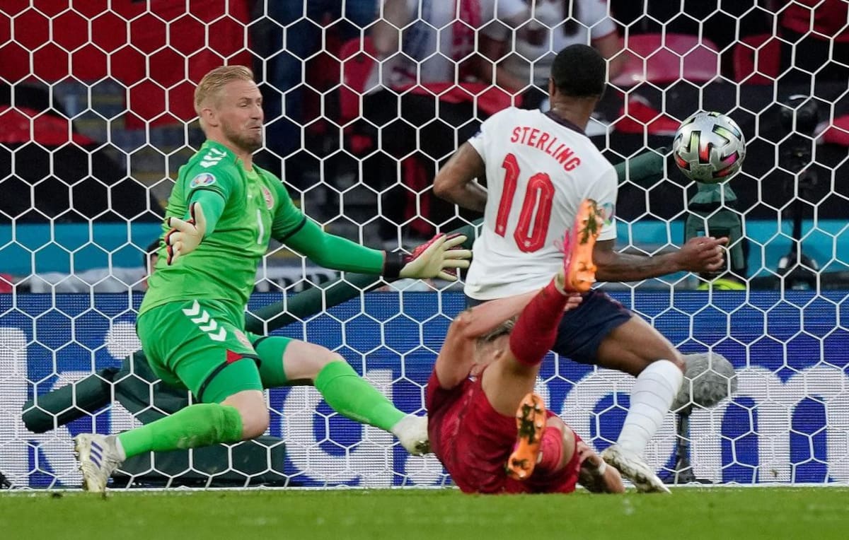 Gol de Inglaterra ante Dinamarca por la Eurocopa, REUTERS