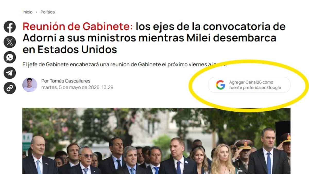 Canal26.com es pionero en la región: sumamos el botón de “Fuentes preferidas” de Google para simplificar el contacto con la audiencia