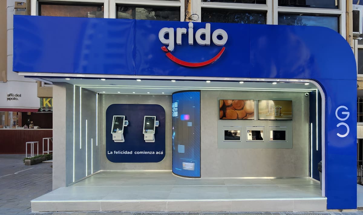 Grido inauguró la primera heladería automatizada en Córdoba. Foto: Grido.