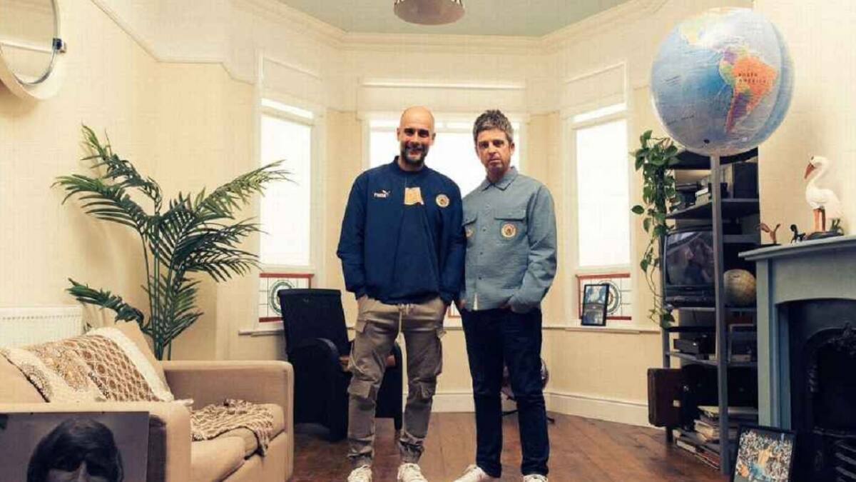 Guardiola y Gallagher. @PepTeam