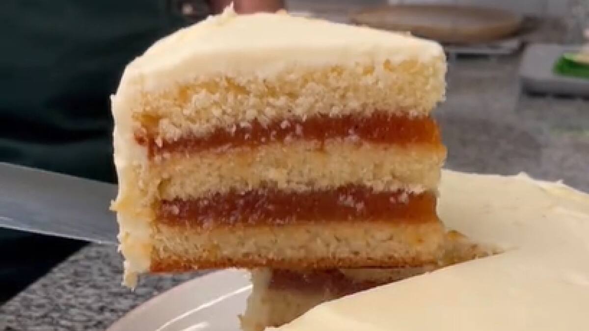 Guaymallén versión torta. Foto captura TikTok @chefpacoalmeida
