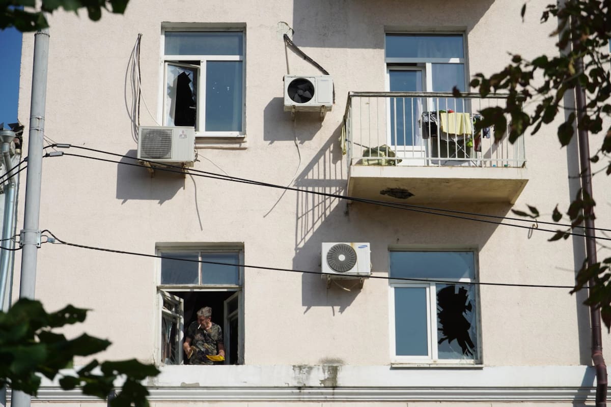 Guerra entre Rusia y Ucrania, ataque con drones. Foto: EFE.