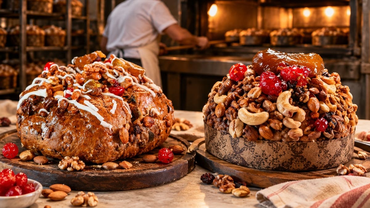 Con una larga tradición en la gastronomía porteña, ambas confiterías se destacan por sus recetas artesanales, la abundancia de frutas secas y una elaboración que atrae a cientos de clientes durante las fiestas de fin de año.