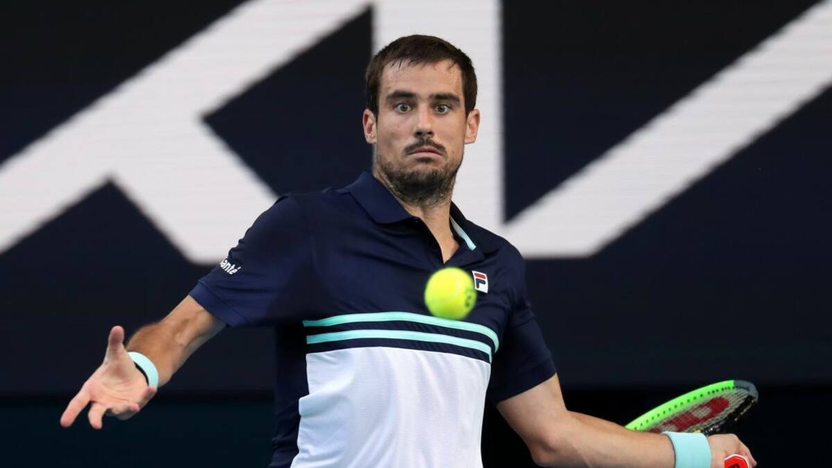 Guido Pella en la ATP Cup, REUTERS