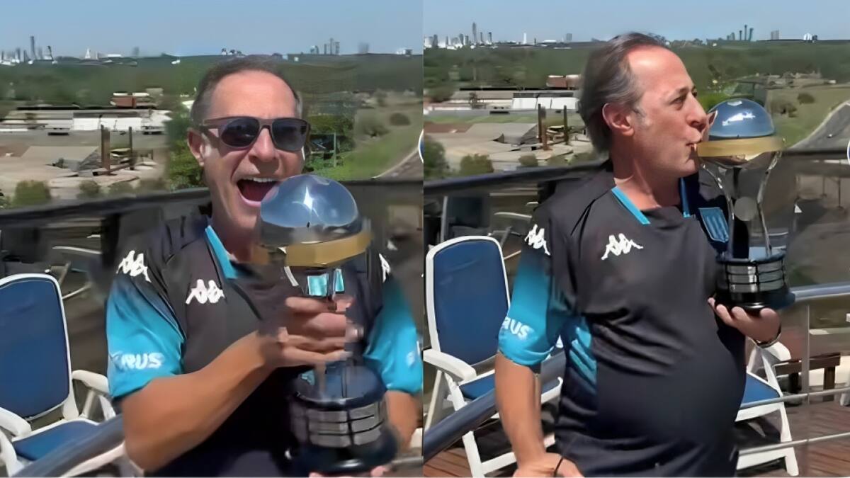 El actor protagonizó un video para las redes sociales oficiales del torneo. Foto: Instagram / sudamericana.