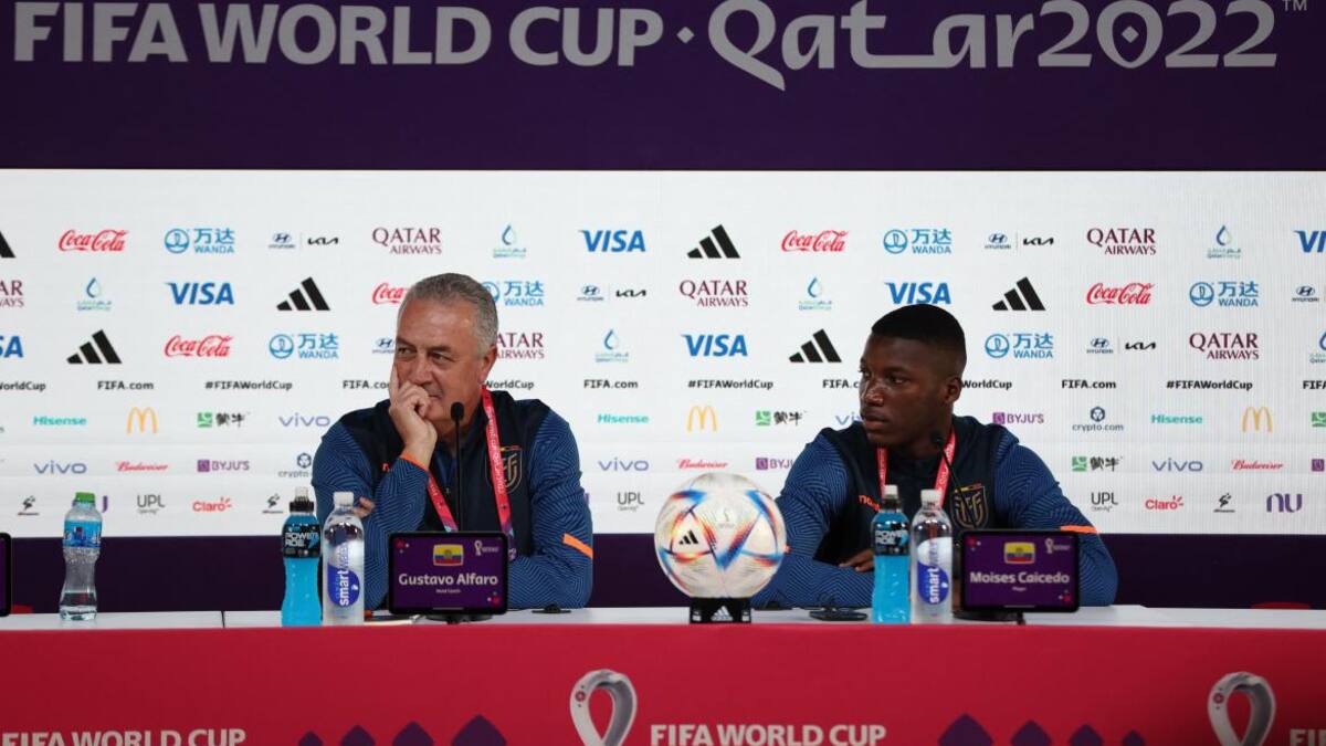 Gustavo Alfaro; conferencia de prensa de Ecuador. Foto: Reuters.