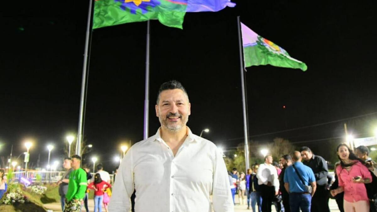 Gustavo Menéndez en el Parque de la Unidad Nacional de Merlo