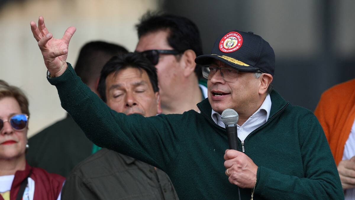 Gustavo Petro, presidente de Colombia. Foto: Reuters
