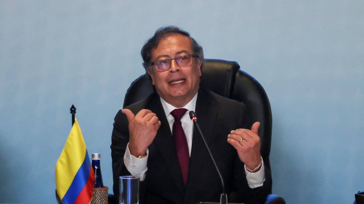 Gustavo Petro, presidente de Colombia. Foto: Reuters.