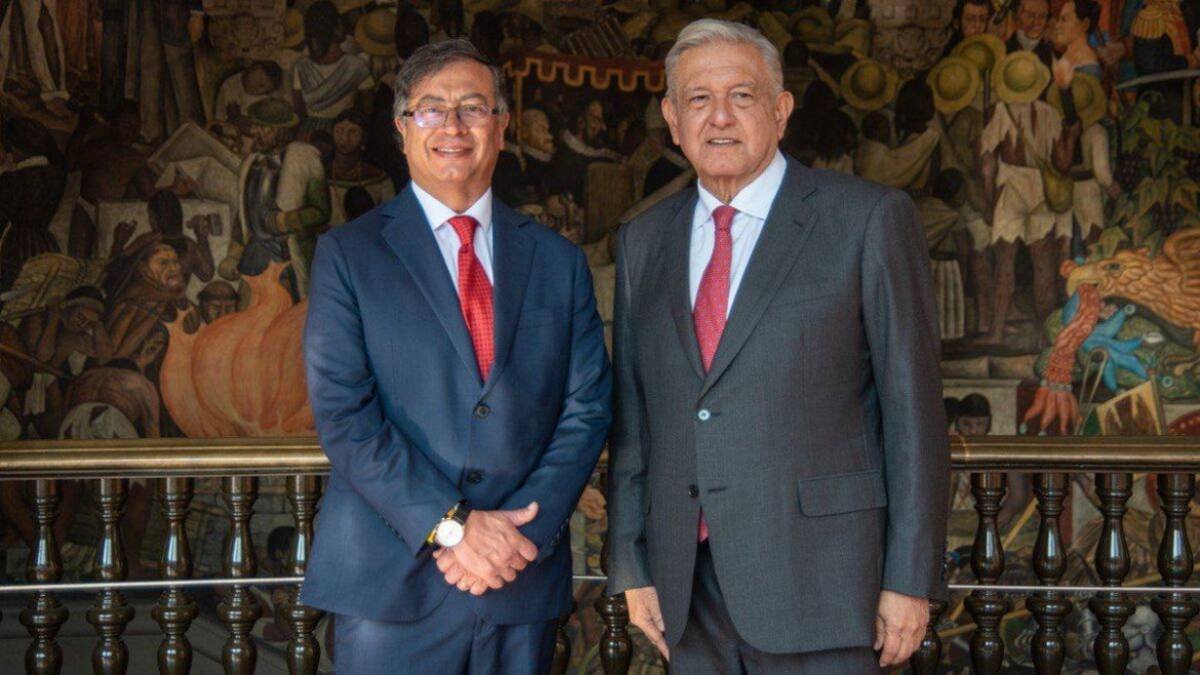Gustavo Petro y López Obrador. Foto: Presidencia de Colombia