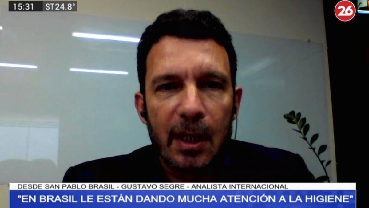 Gustavo Segré por caso confirmado de coronavirus en Brasil, CANAL 26