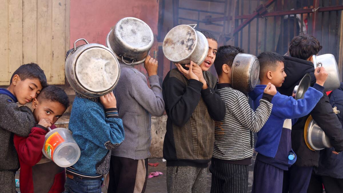 Hambruna en Gaza. Foto: Reuters.