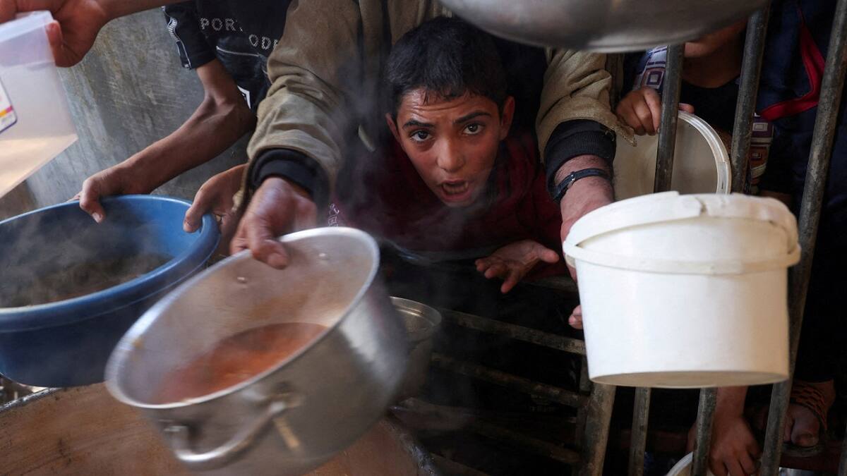 Hambruna en Gaza. Foto: Reuters.