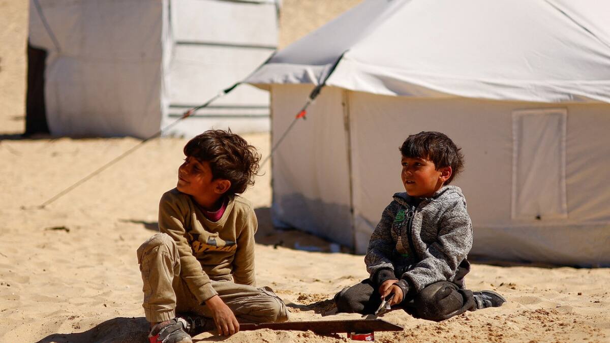 Niños en Gaza. Foto: Reuters