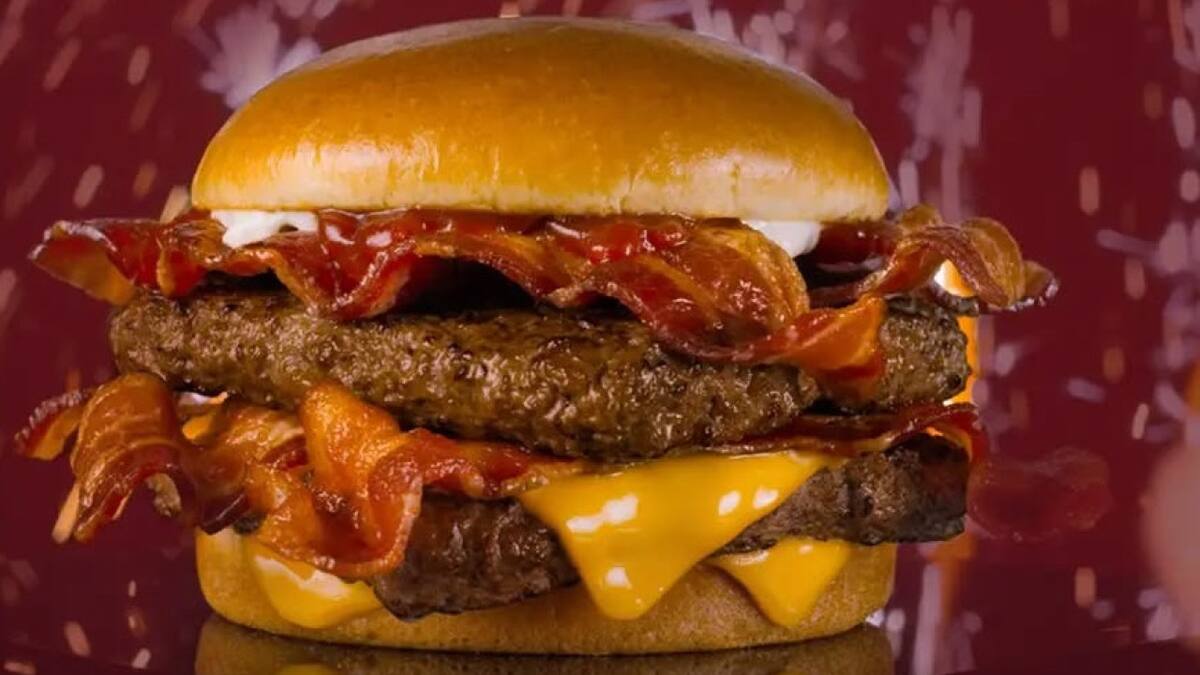 Hamburguesa. Foto: Instagram @wendys_ar
