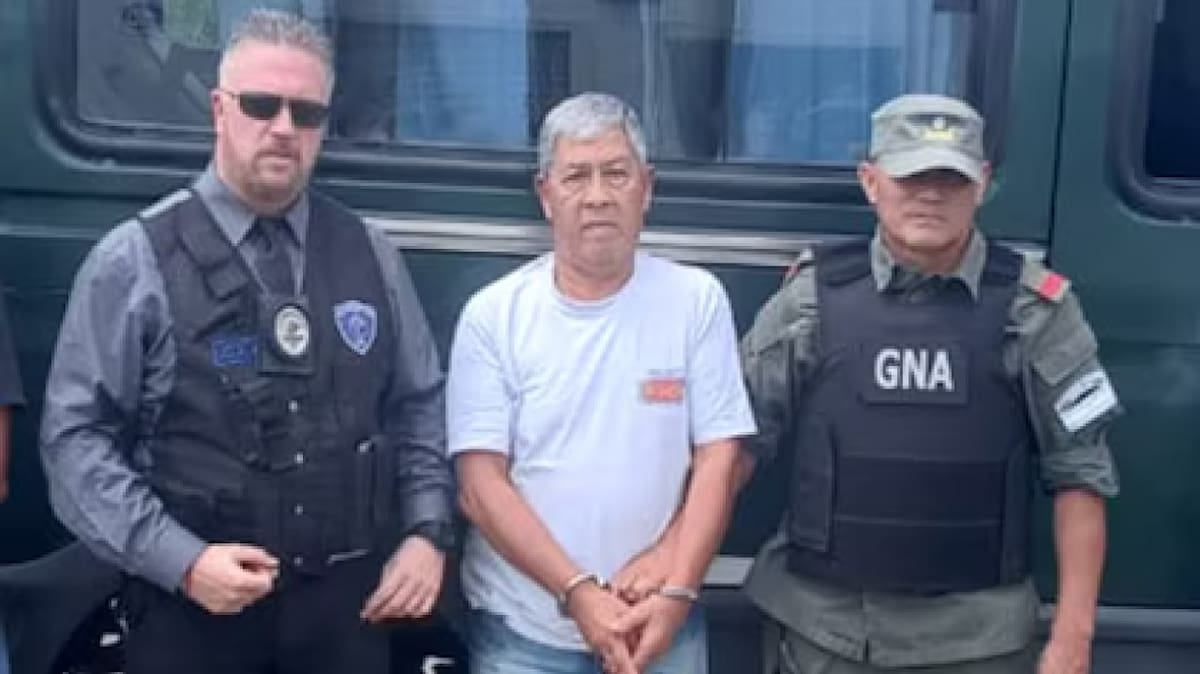 Héctor Romero, detenido por la desaparición de María Cash. Foto: X / @24conurbano.