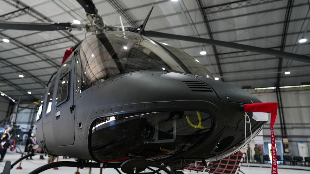 Helicóptero Bell 407GXi presentado por el Ejército Argentino.
