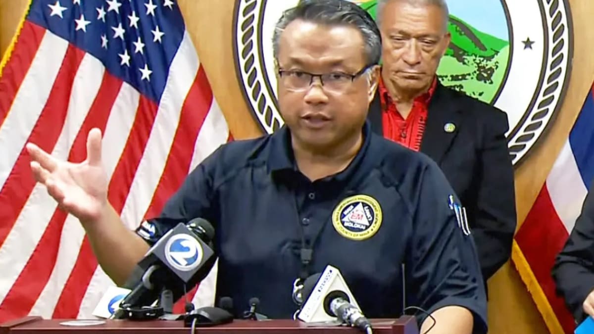 Herman Andaya, administrador de la Agencia de Manejo de Emergencias de Maui. Foto: captura de pantalla.