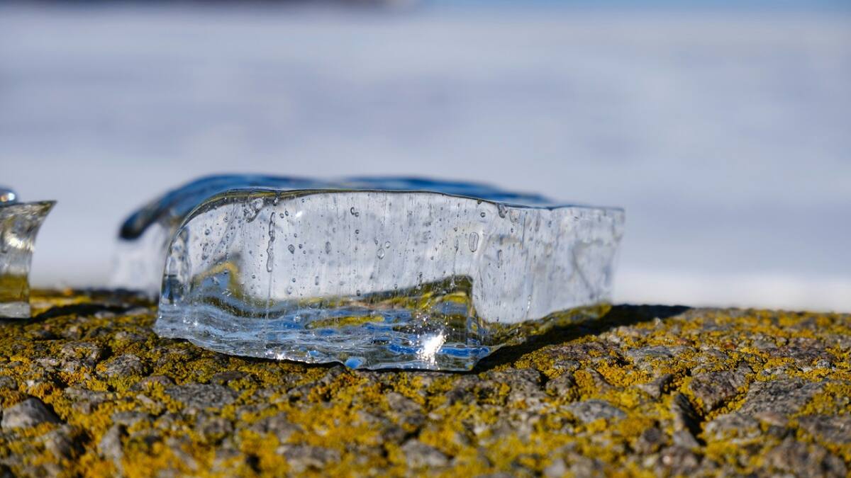 Hielo. Foto: Unsplash.