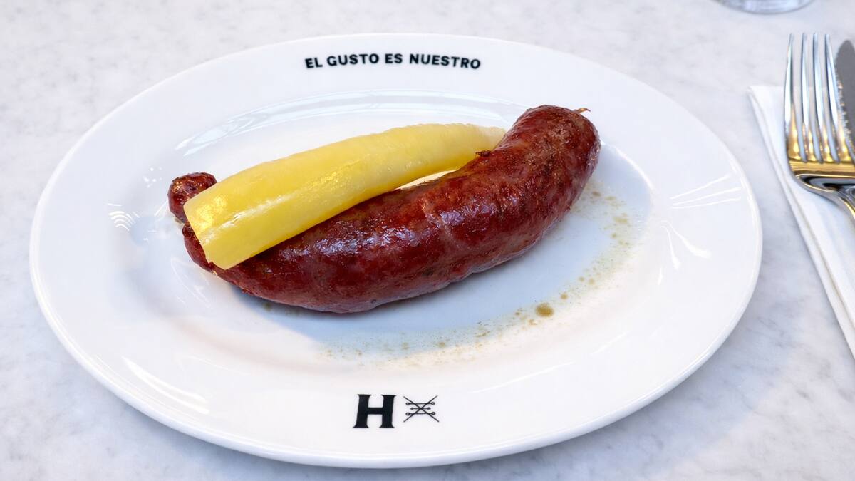 El bodegón de Palermo con chorizos de elaboración propia.