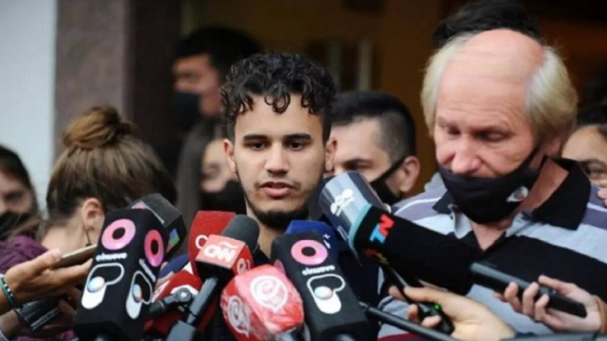 Hijo del kiosquero asesinado. Foto: NA.