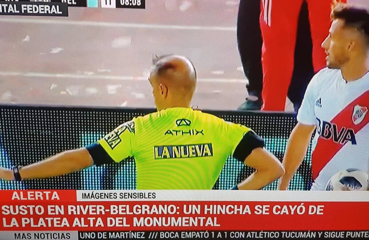 Hincha de River Plate cayó de tribuna