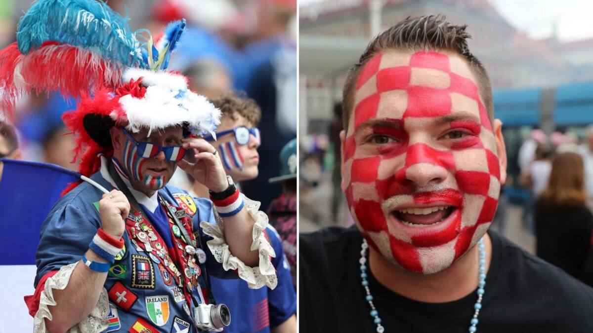 Hinchas croatas - hinchas franceses Fotos Reuters