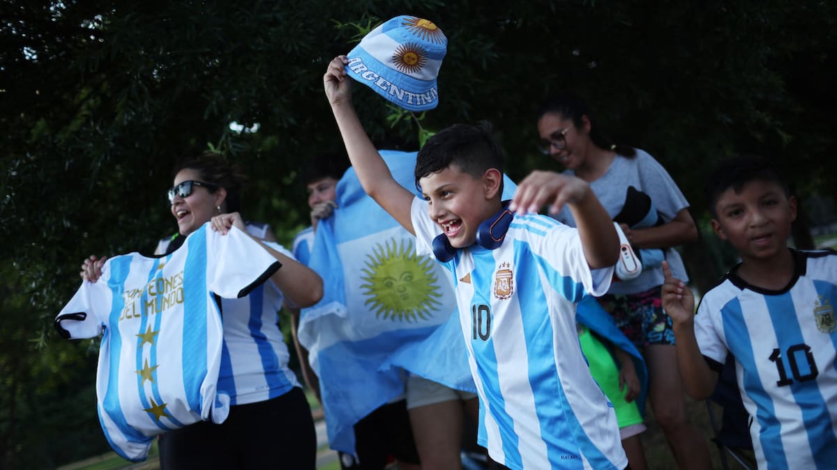 Hinchas de la Selección Argentina. Foto: Reuters.