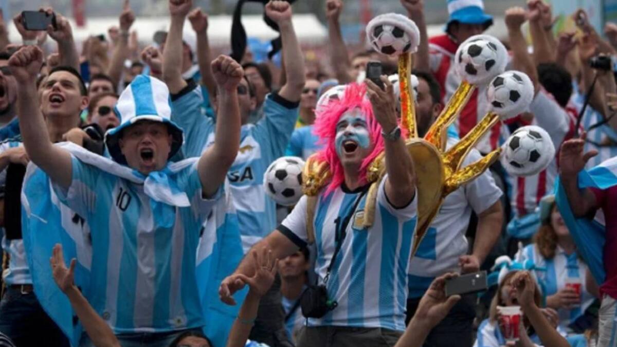 Hinchas Selección argentina. Foto: NA