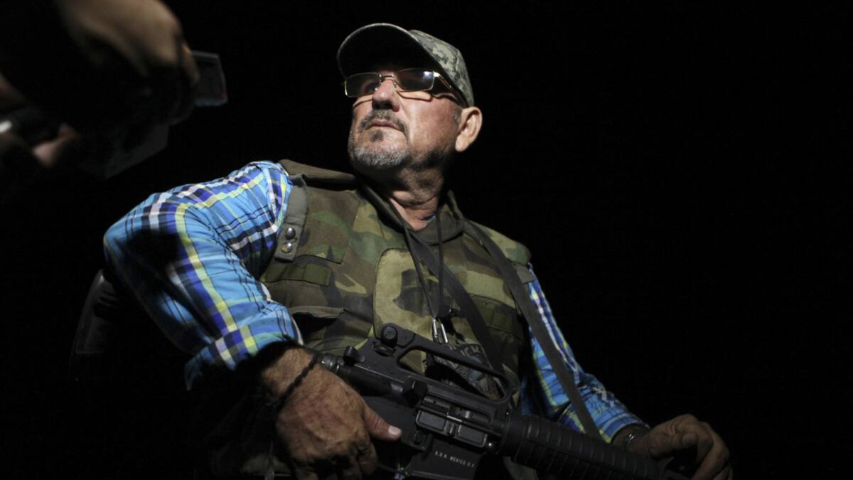 Hipólito Mora, líder de los grupos de autodefensa de Michoacán. Foto: REUTERS.