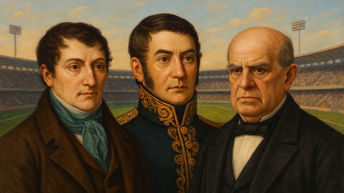 Próceres y fútbol: las glorias de la historia argentina que bautizan a clubes históricos
