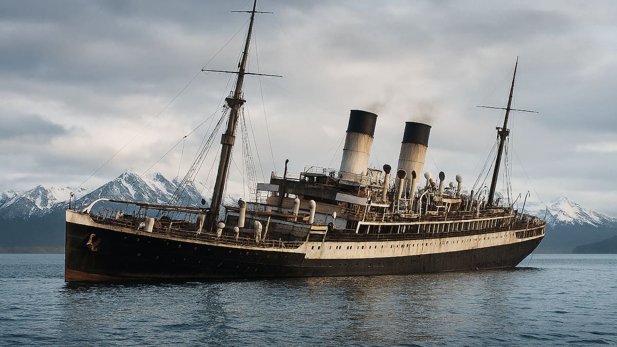 El “Titanic argentino” existió: la historia poco conocida de Monte Cervantes, el buque que se hundió dos veces