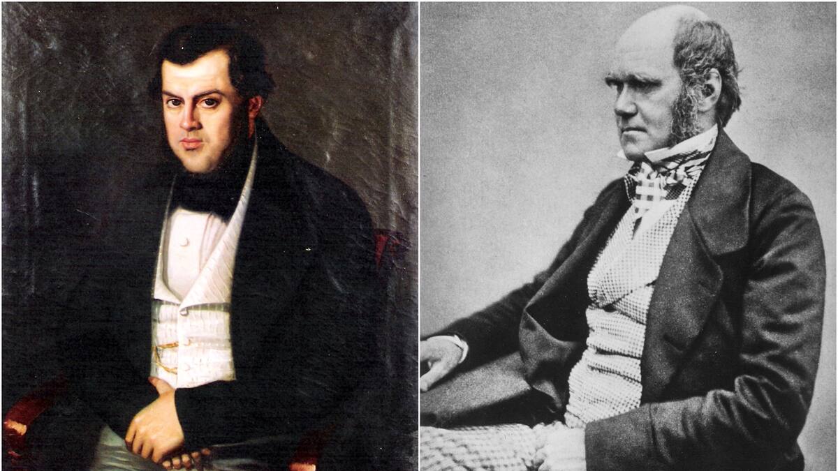 Sarmiento y Charles Darwin