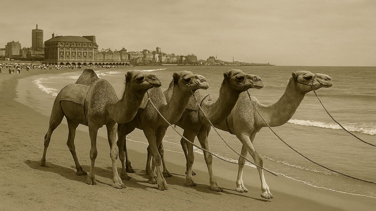 Mar del Plata tuvo paseos en camellos