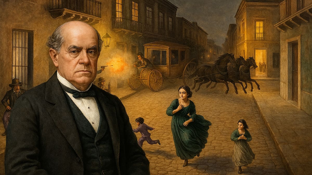 El día que intentaron matar a Sarmiento camino a la casa de su amante y no se enteró