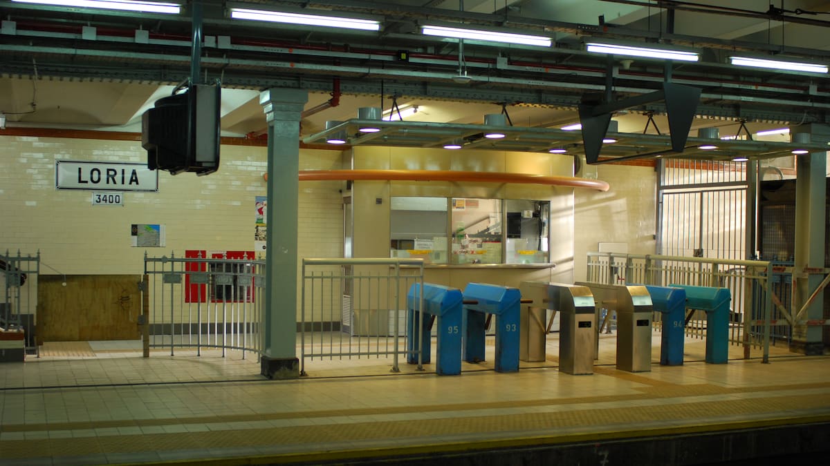 El detalle de los colores en la estación Loria