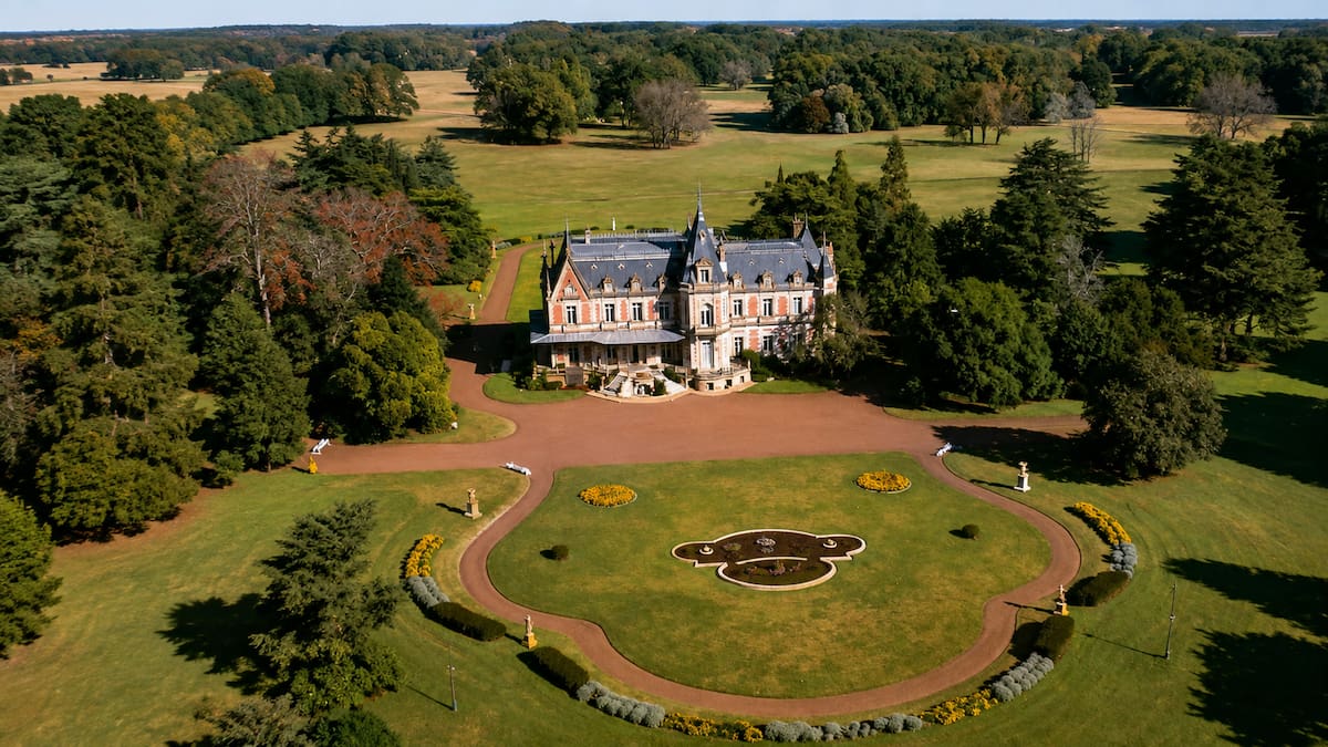 El fabuloso castillo francés de 1906 que se oculta entre los campos de Buenos Aires y recibió a un futuro rey inglés