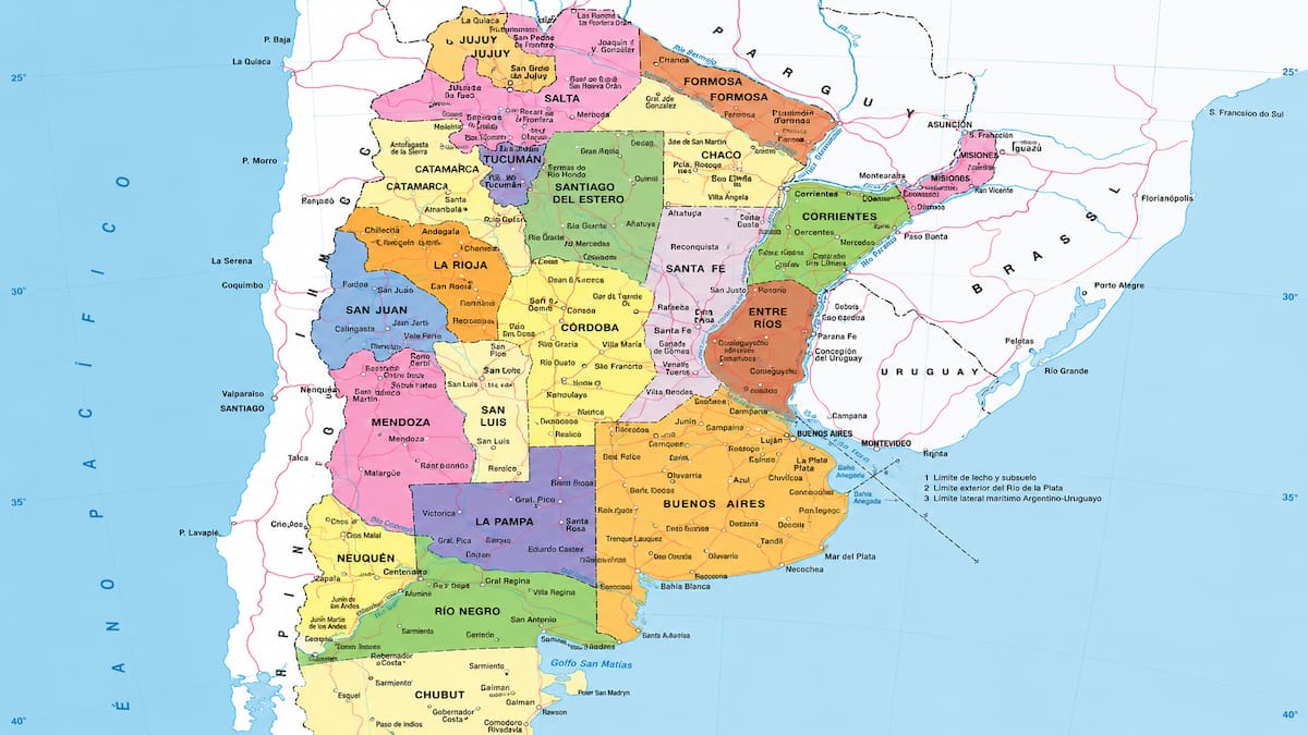 ¿Sabías que Chaco y La Pampa tuvieron otros nombres?: el curioso mapa de Argentina que mencionaba a dos políticos clave del siglo XX