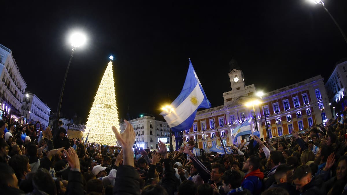 Cuando Madrid se vistió de celeste y blanco para recibir a un presidente argentino