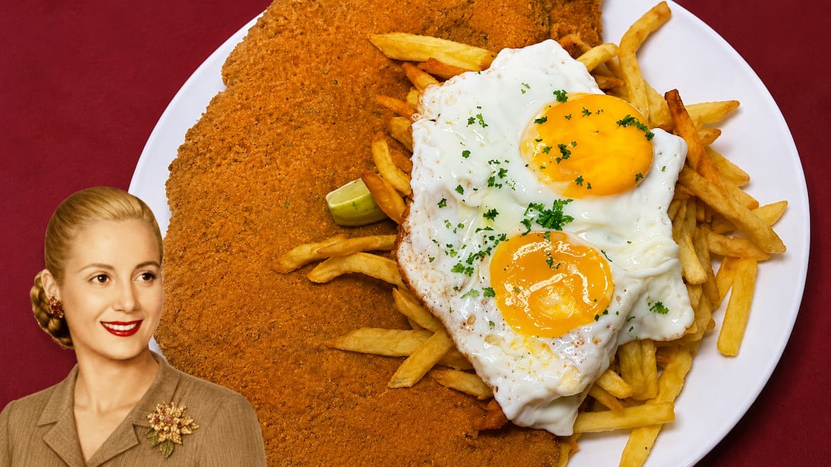 Evita pedía milanesa a caballo y Gardel puchero de gallina: los platos favoritos de personajes históricos y dónde comerlos en CABA