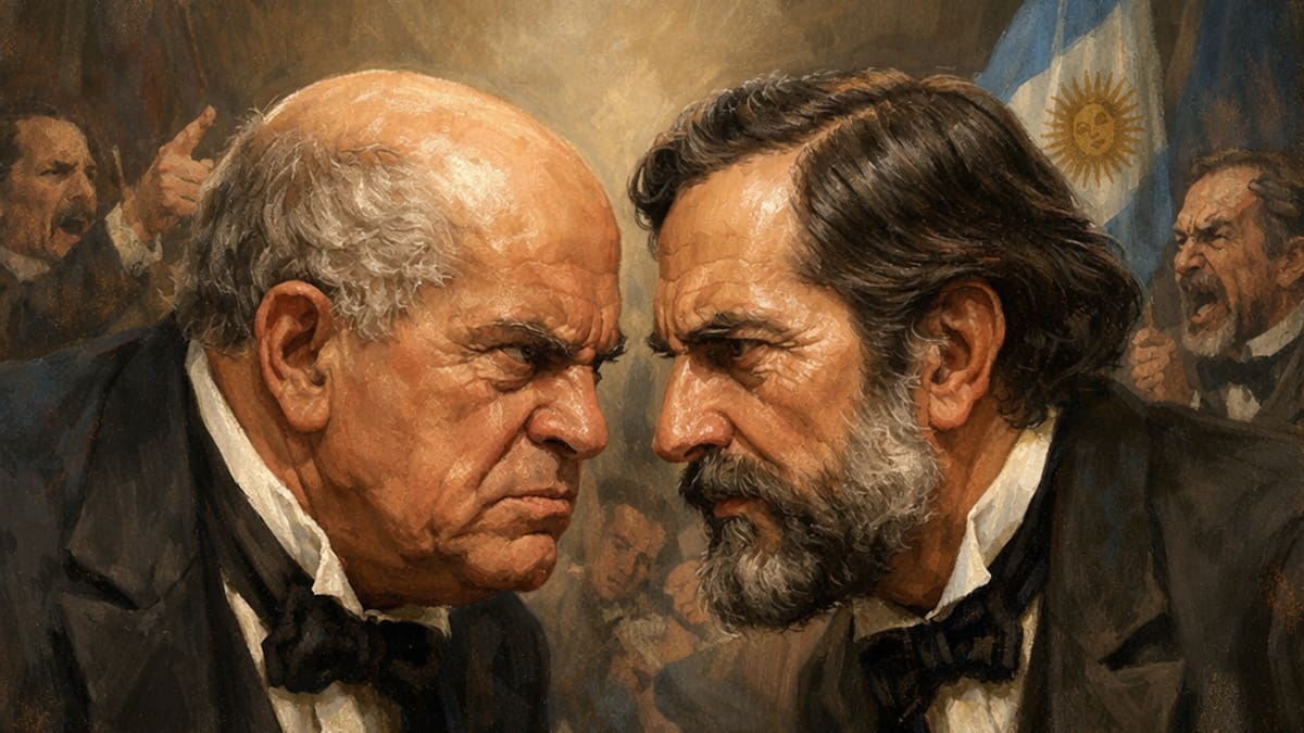 Domingo Sarmiento y Bartolomé Mitre, la amistad entre dos próceres que casi destruye una presidencia