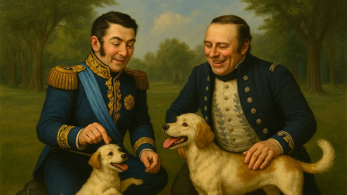 Los famosos perros de San Martín y Urquiza